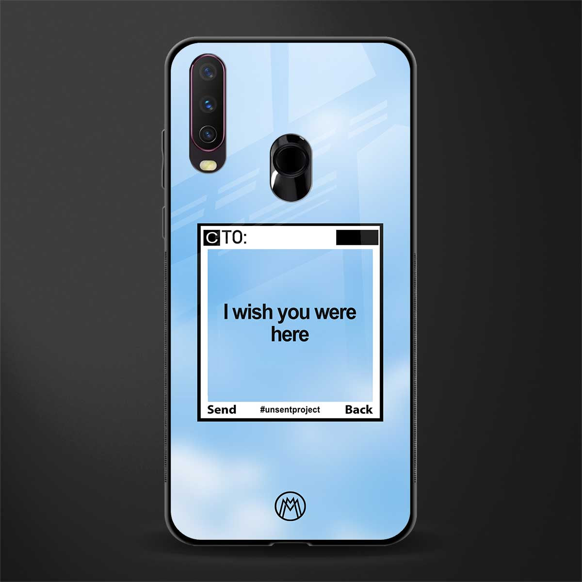 wish you were here glass case for vivo y17 image