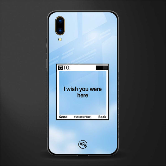 wish you were here glass case for vivo v11 pro image