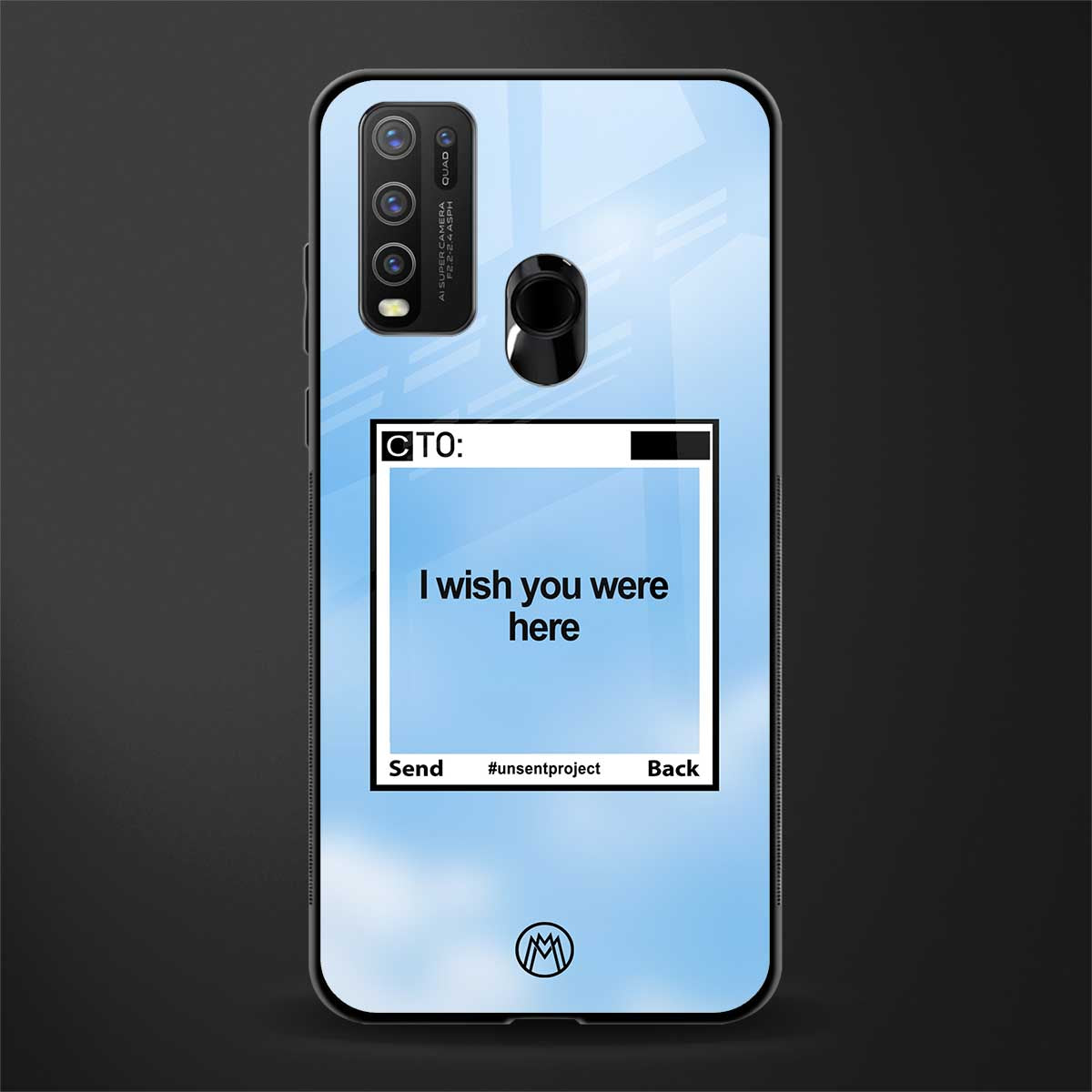 wish you were here glass case for vivo y30 image