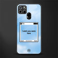 wish you were here glass case for realme narzo 30a image