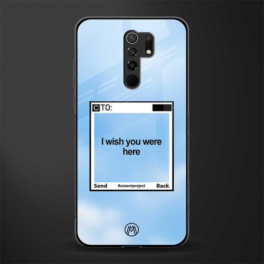 wish you were here glass case for redmi 9 prime image