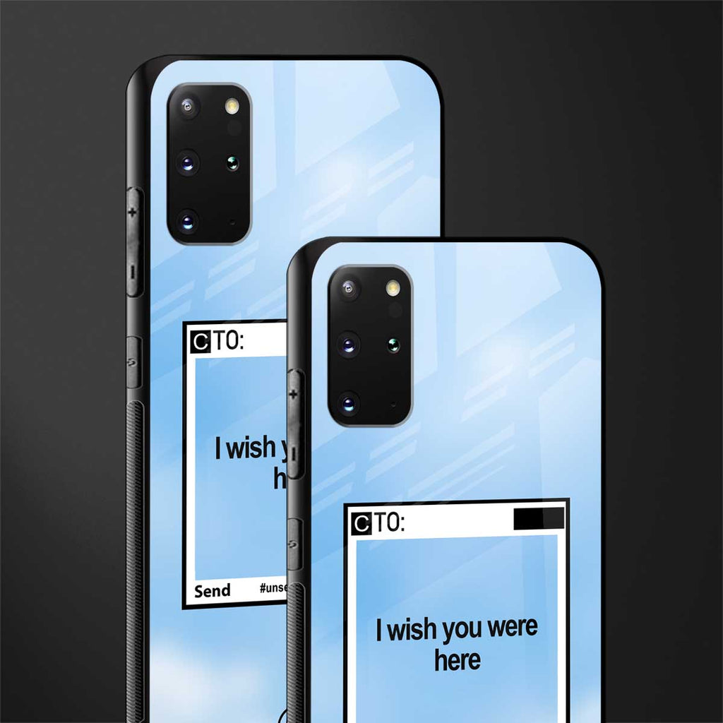 wish you were here glass case for samsung galaxy s20 plus image-2