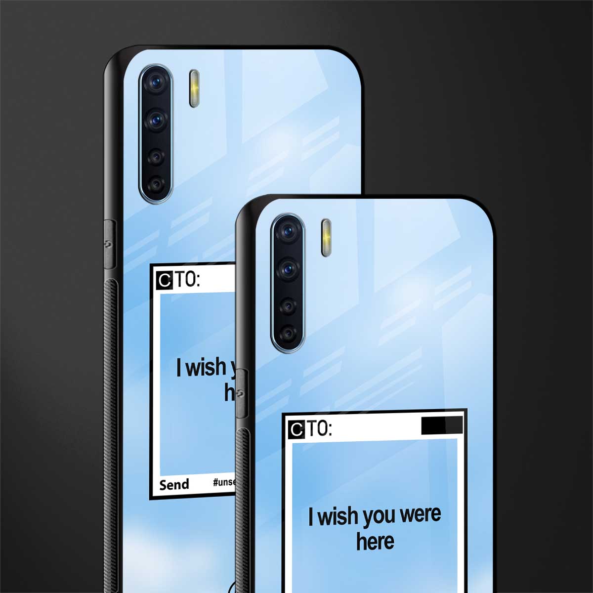 wish you were here glass case for oppo f15 image-2