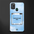 wish you were here glass case for realme 7i image