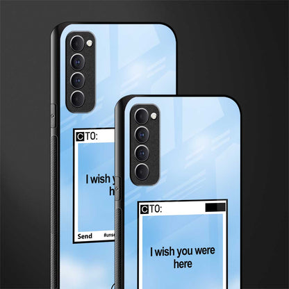 wish you were here glass case for oppo reno 4 pro image-2