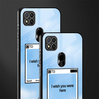 wish you were here glass case for redmi 9 image-2