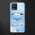 wish you were here glass case for realme 8 pro image