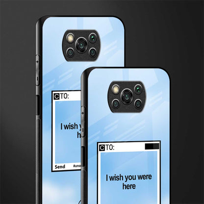 wish you were here glass case for poco x3 pro image-2