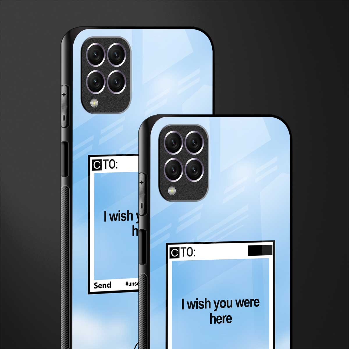 wish you were here glass case for samsung galaxy f62 image-2