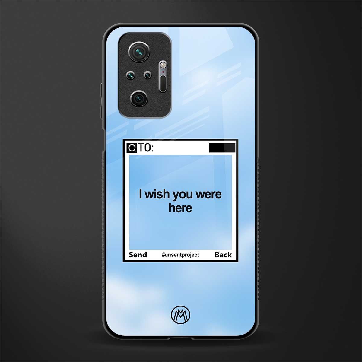 wish you were here glass case for redmi note 10 pro image