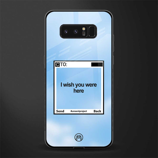 wish you were here glass case for samsung galaxy note 8 image