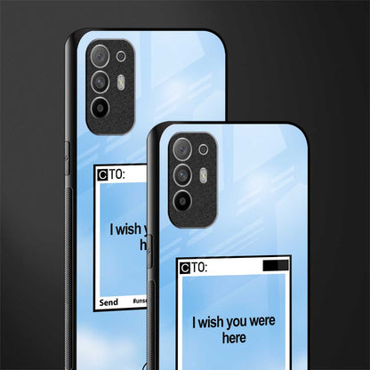 wish you were here glass case for oppo f19 pro plus image-2