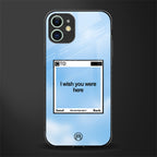 wish you were here glass case for iphone 12 mini image