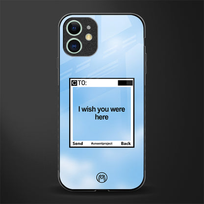 wish you were here glass case for iphone 12 image