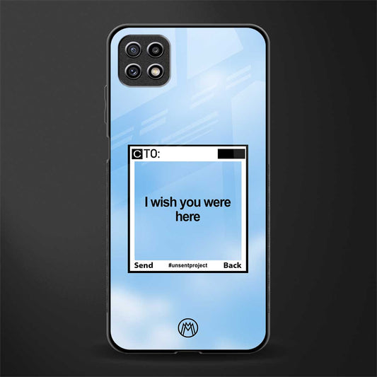wish you were here glass case for samsung galaxy a22 5g image