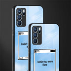 wish you were here glass case for oppo reno6 pro 5g image-2