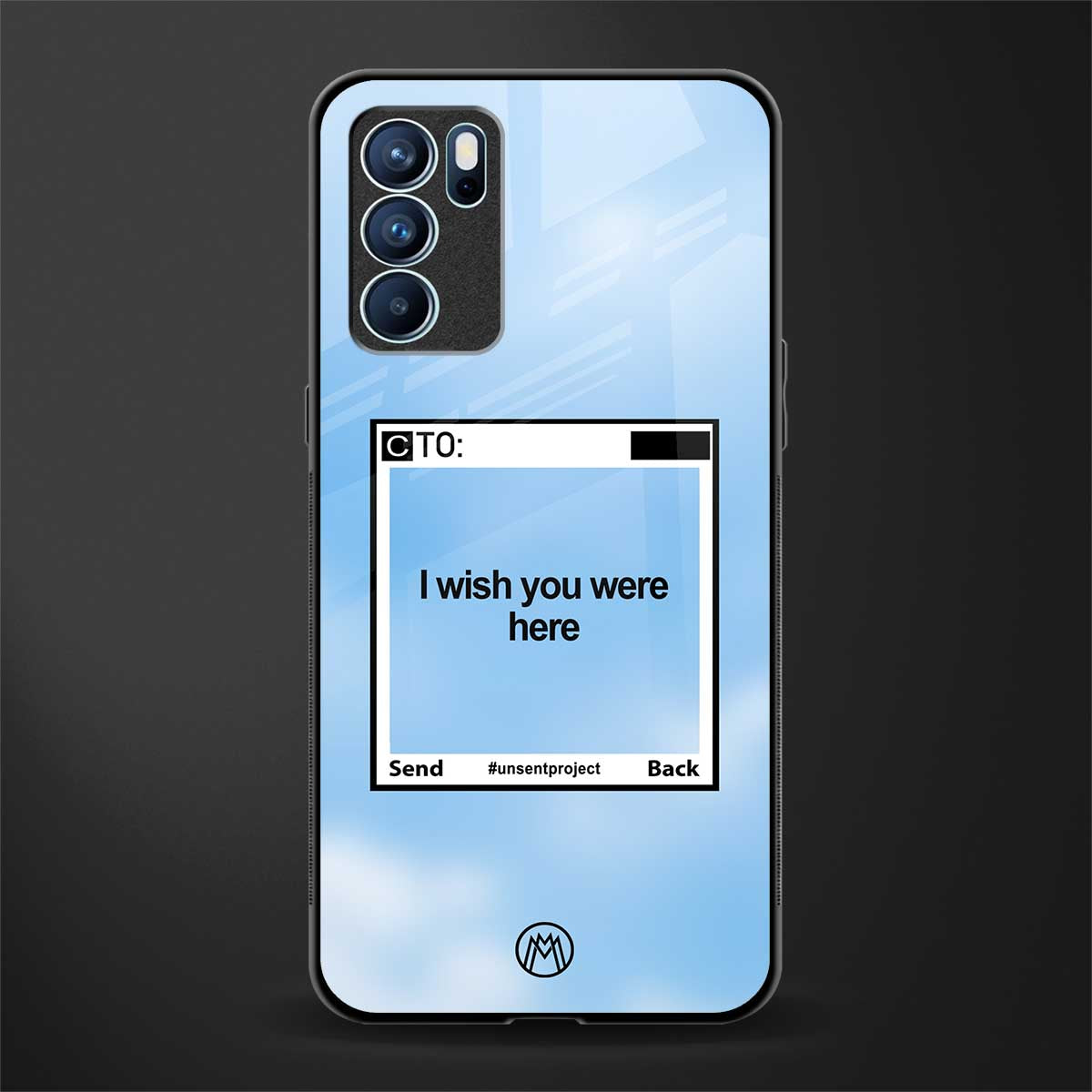wish you were here glass case for oppo reno6 pro 5g image