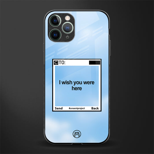wish you were here glass case for iphone 11 pro image