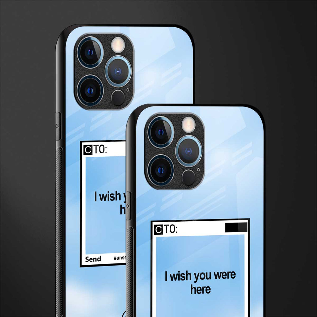 wish you were here glass case for iphone 12 pro image-2