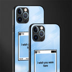wish you were here glass case for iphone 12 pro max image-2