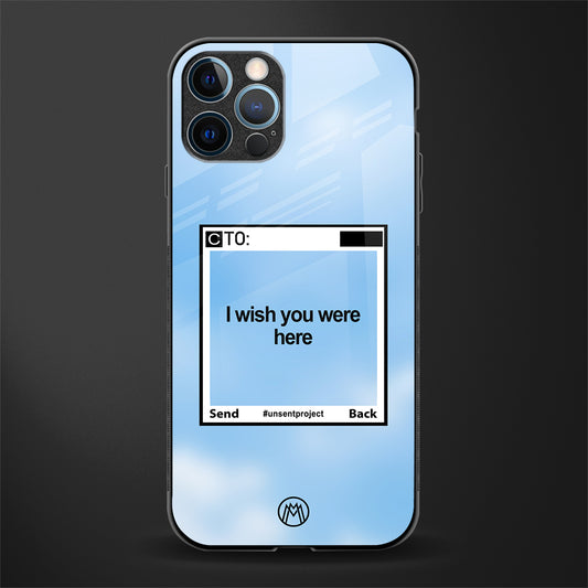 wish you were here glass case for iphone 12 pro max image