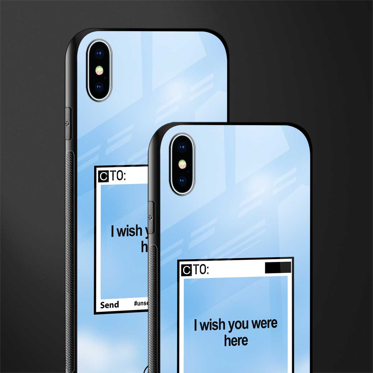 wish you were here glass case for iphone xs max image-2