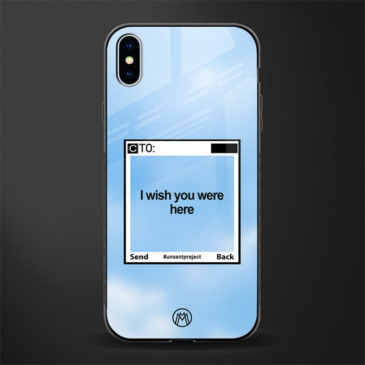 wish you were here glass case for iphone xs max image