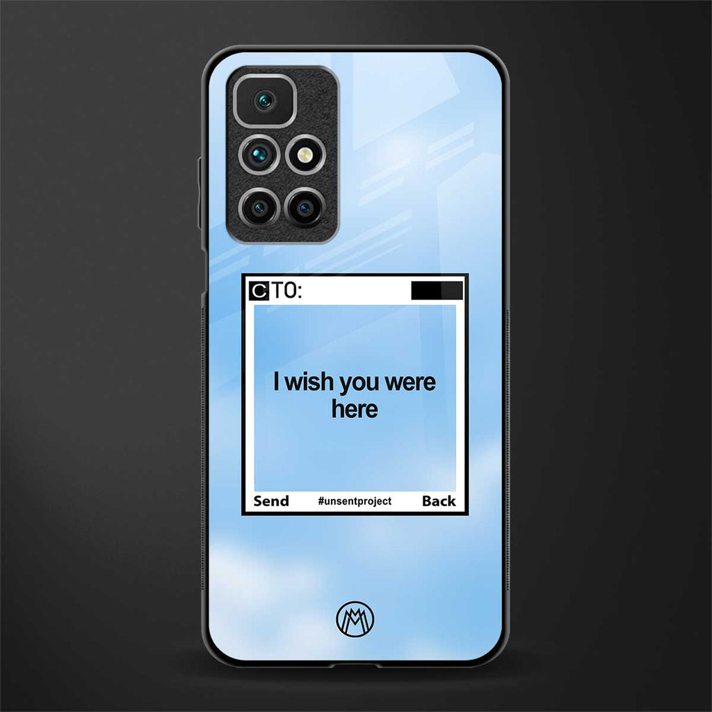 wish you were here glass case for redmi 10 prime image
