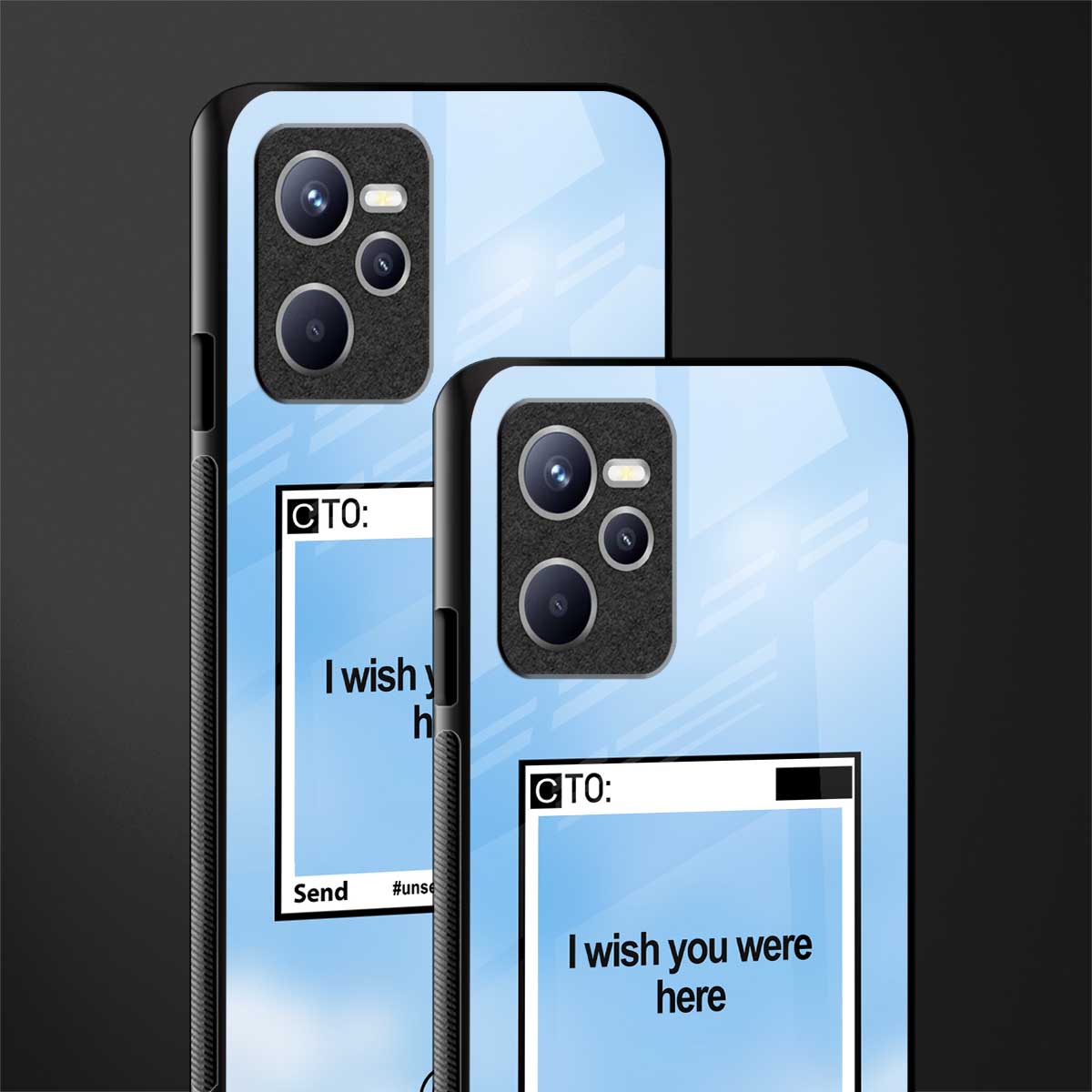 wish you were here glass case for realme c35 image-2