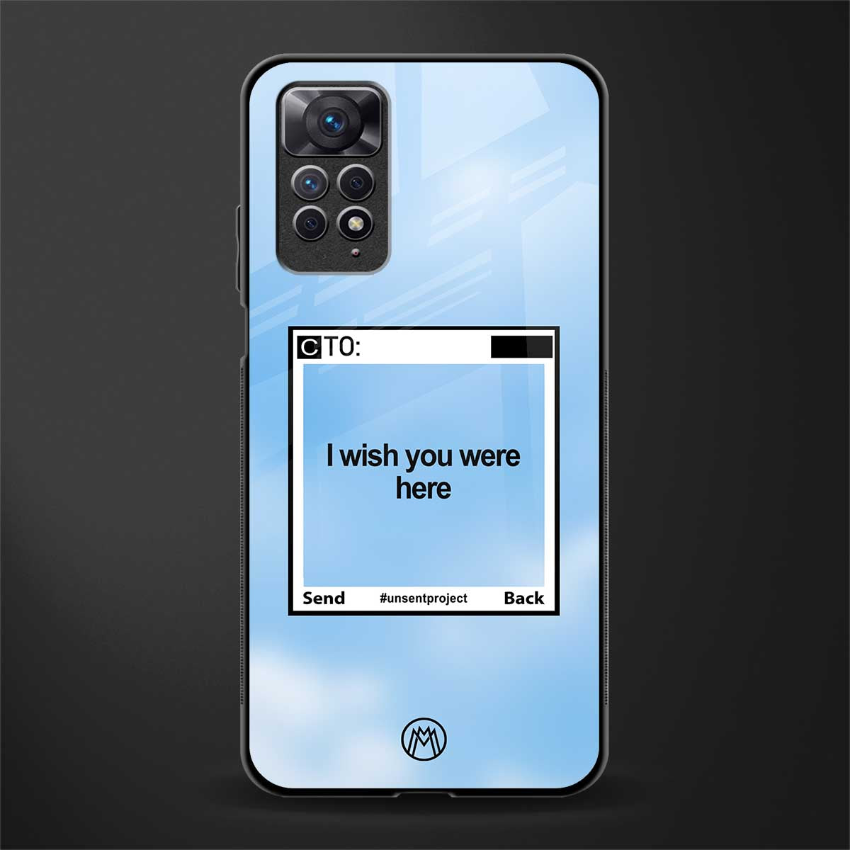 wish you were here back phone cover | glass case for redmi note 11 pro plus 4g/5g