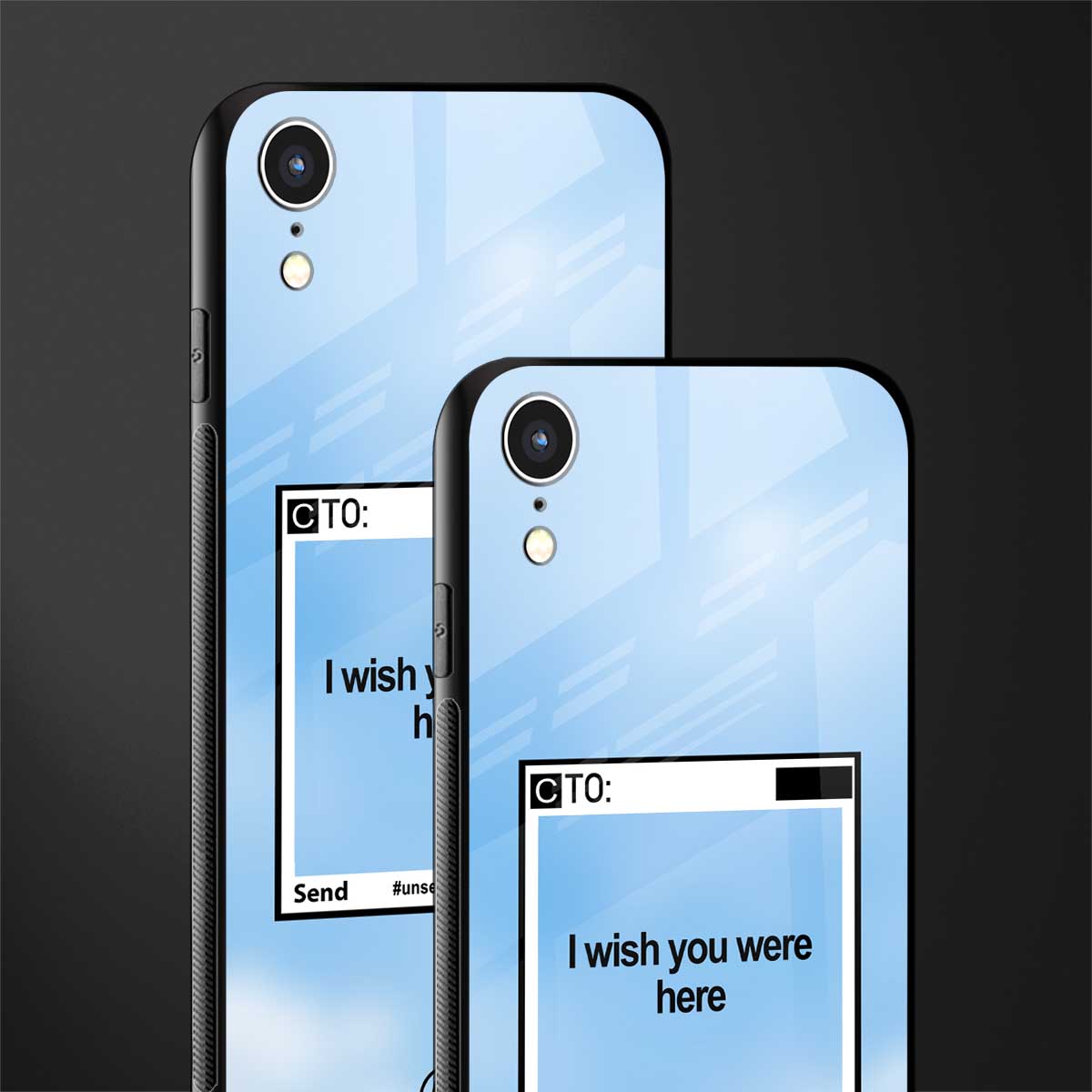 wish you were here glass case for iphone xr image-2