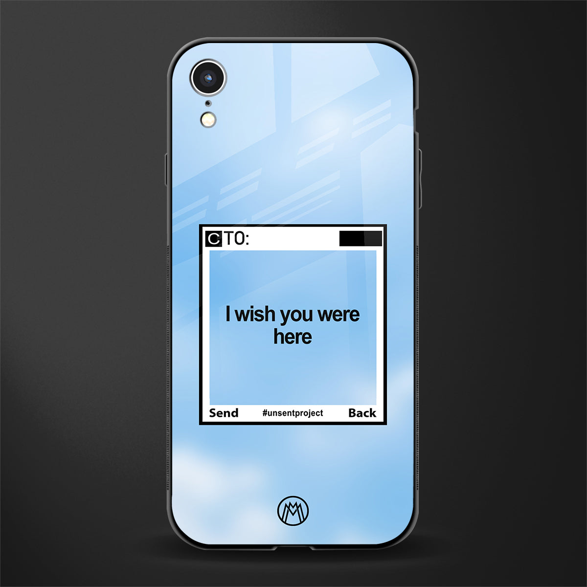 wish you were here glass case for iphone xr image