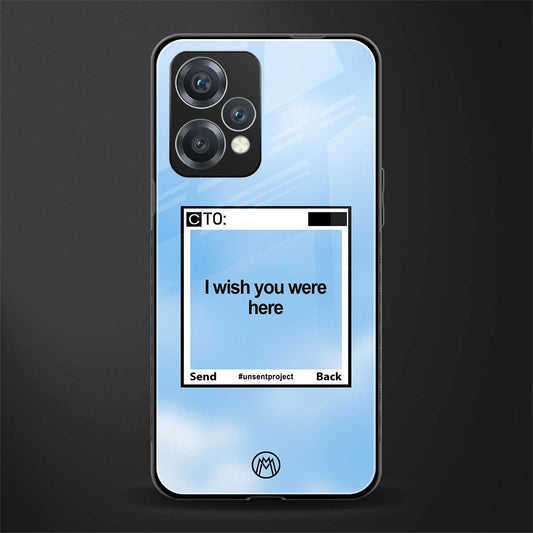 wish you were here back phone cover | glass case for oneplus nord ce 2 lite 5g