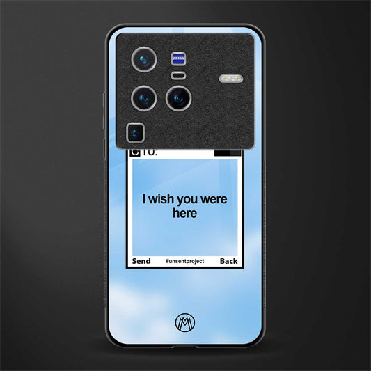 wish you were here glass case for vivo x80 pro 5g image
