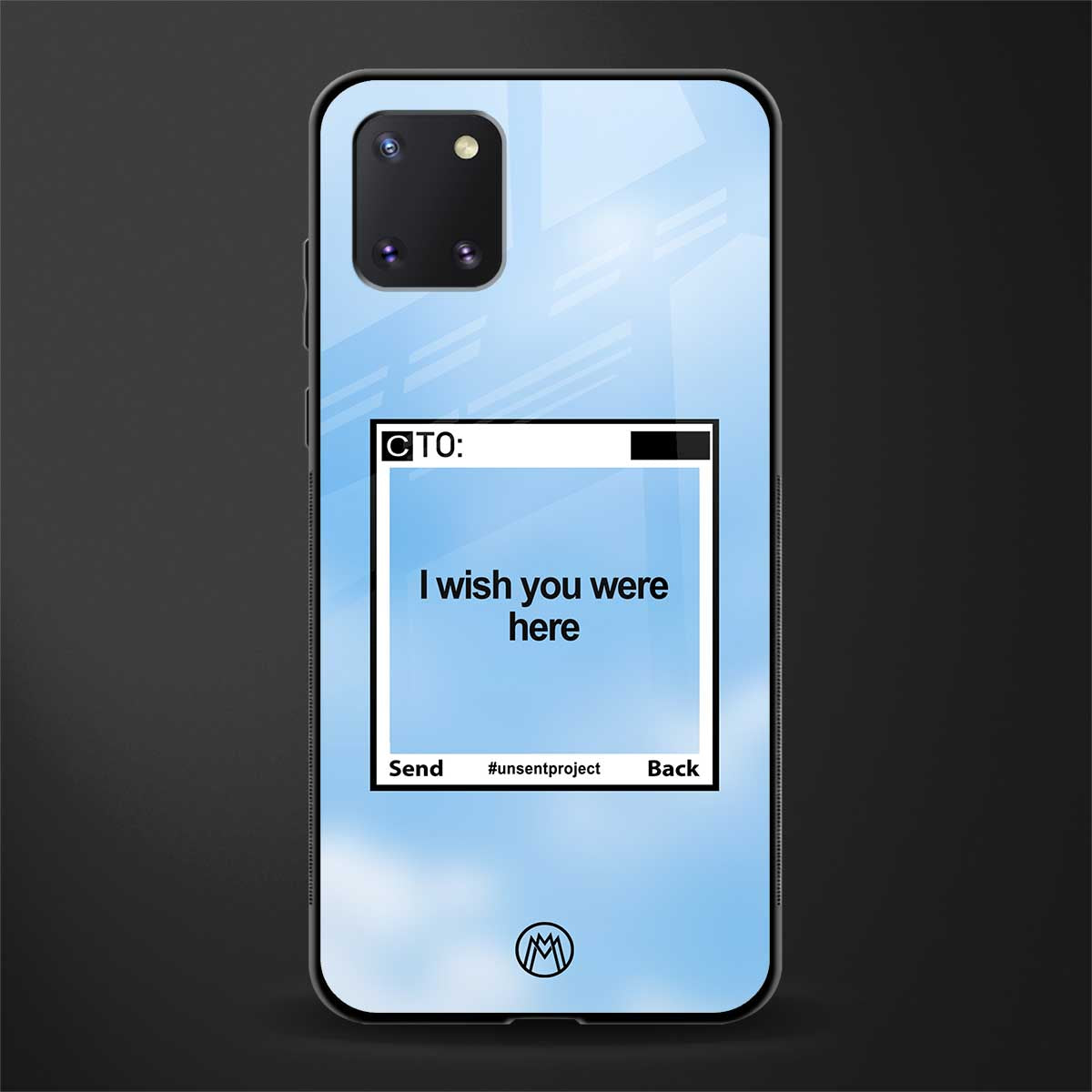 wish you were here glass case for samsung galaxy note 10 lite image