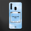 wish you were here glass case for samsung a21 image