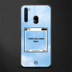 wish you were here glass case for samsung a21 image