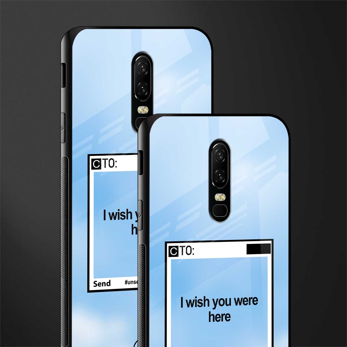 wish you were here glass case for oneplus 6 image-2