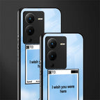 wish you were here back phone cover | glass case for vivo v25 pro 5g