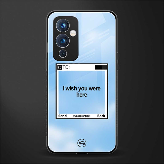 wish you were here back phone cover | glass case for oneplus 9