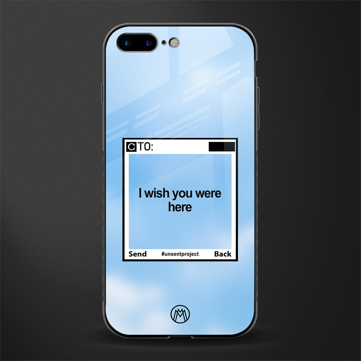wish you were here glass case for iphone 8 plus image