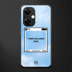 wish you were here back phone cover | glass case for oneplus nord ce 3 lite