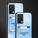 wish you were here back phone cover | glass case for oppo a74 4g