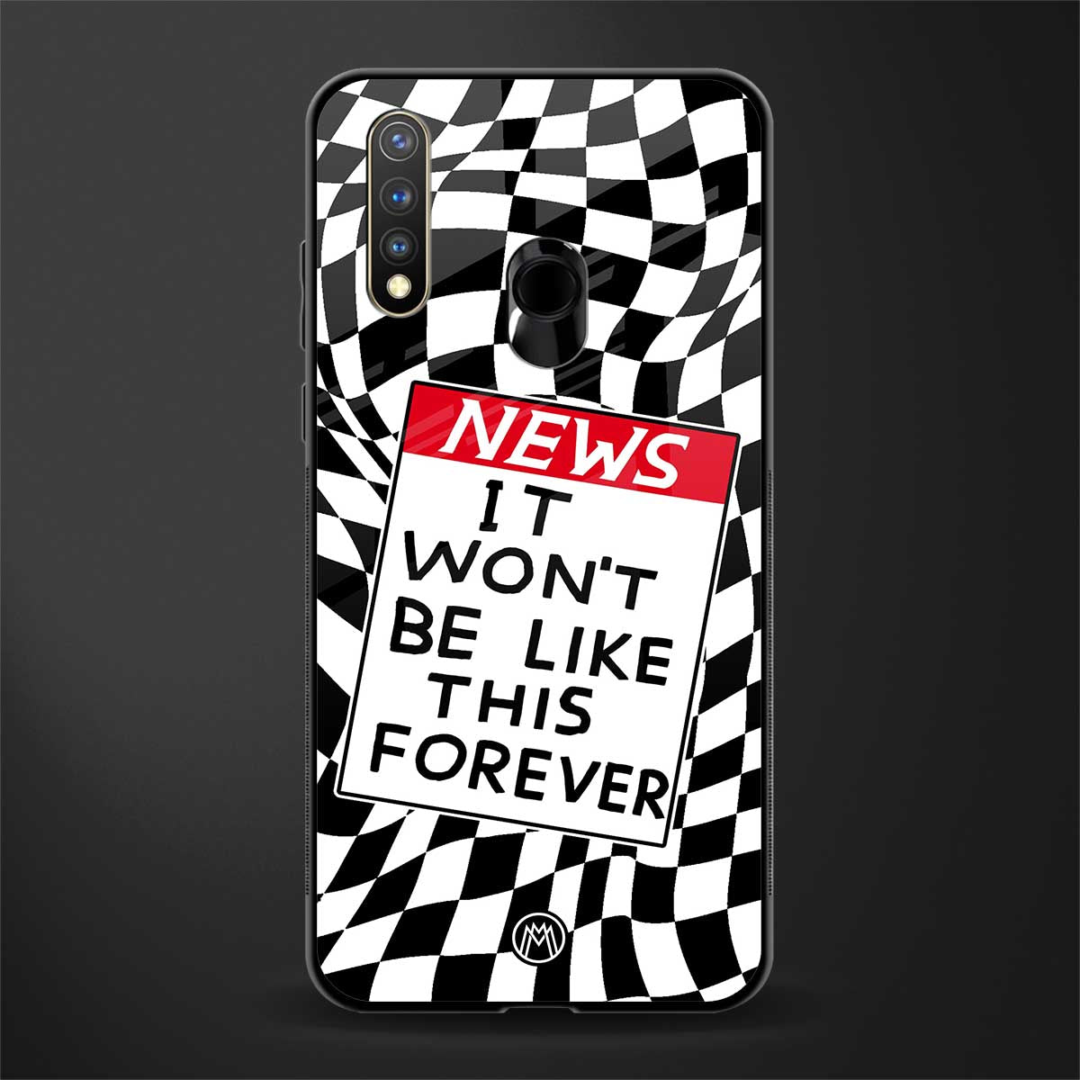 won't be like this forever glass case for vivo y19 image