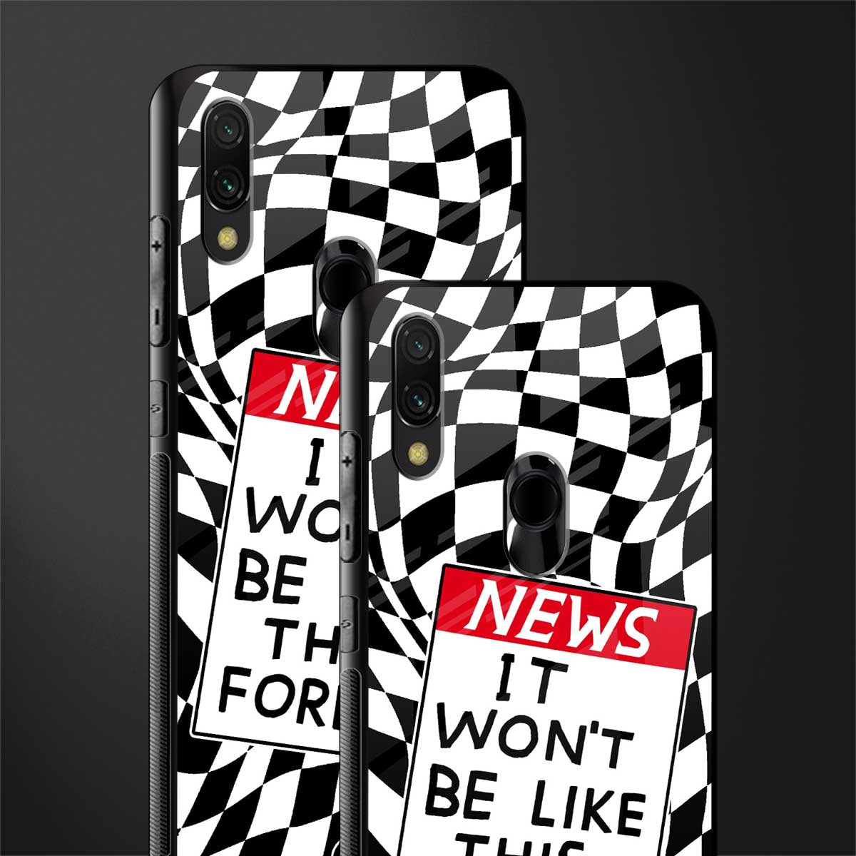 won't be like this forever glass case for redmi 7redmi y3 image-2
