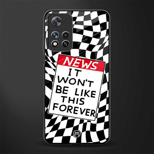 won't be like this forever glass case for poco m4 pro 5g image