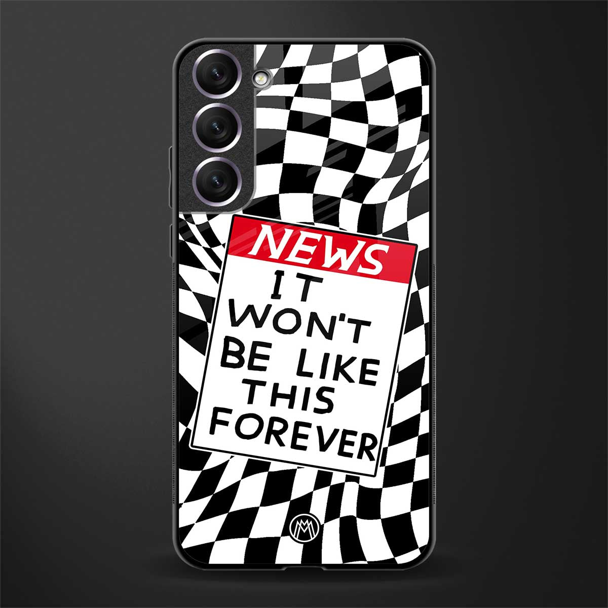 won't be like this forever glass case for samsung galaxy s21 image