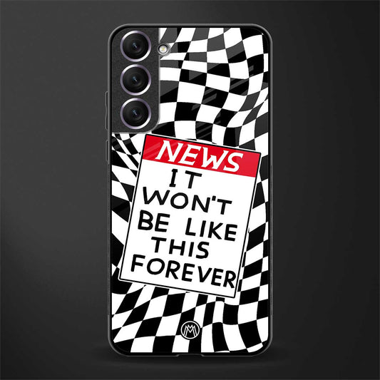 won't be like this forever glass case for samsung galaxy s21 image