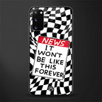 won't be like this forever glass case for samsung galaxy s20 image