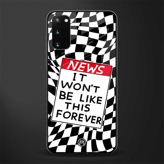 won't be like this forever glass case for samsung galaxy s20 image